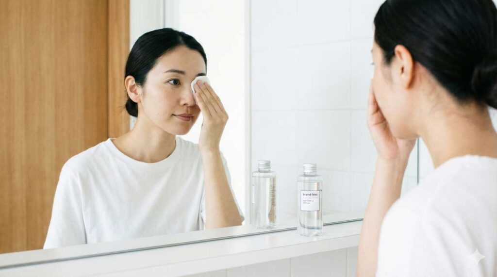 クレンジングで目がしみる