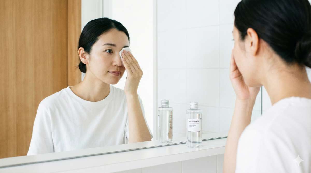 クレンジングで目がしみる