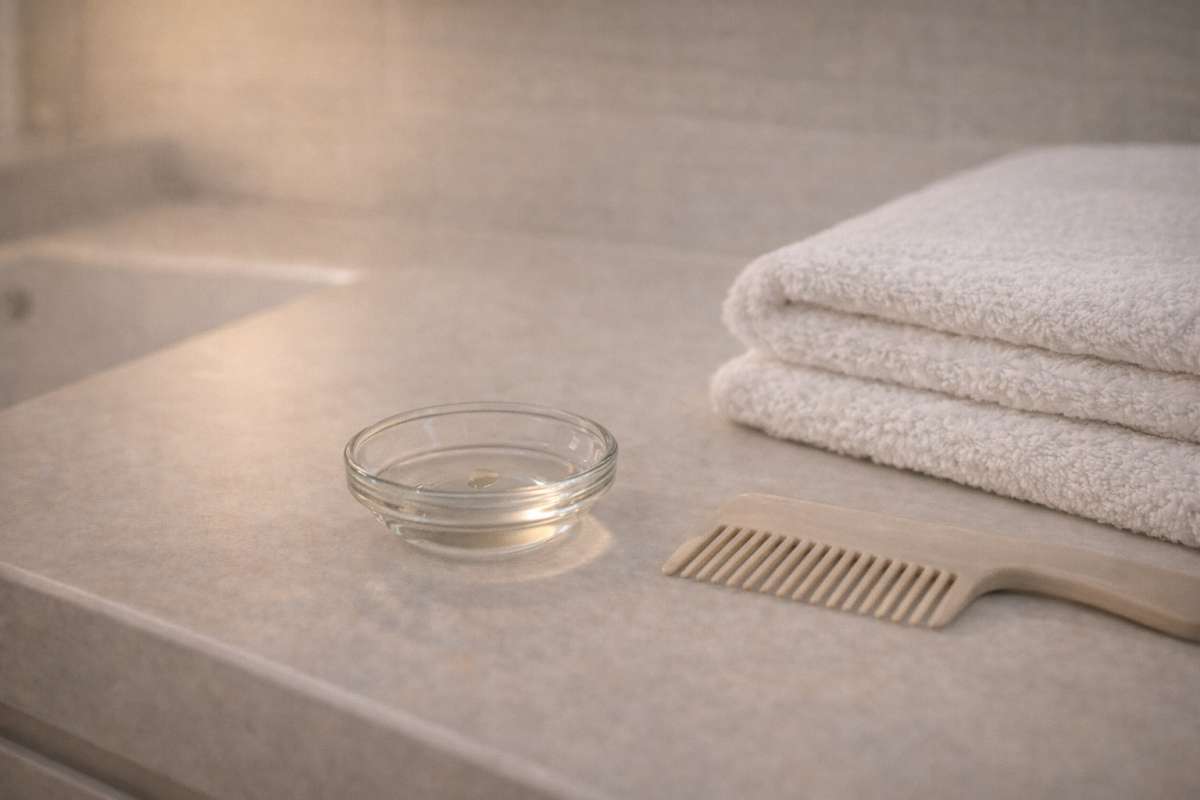 ヘアオイルでもキシキシ