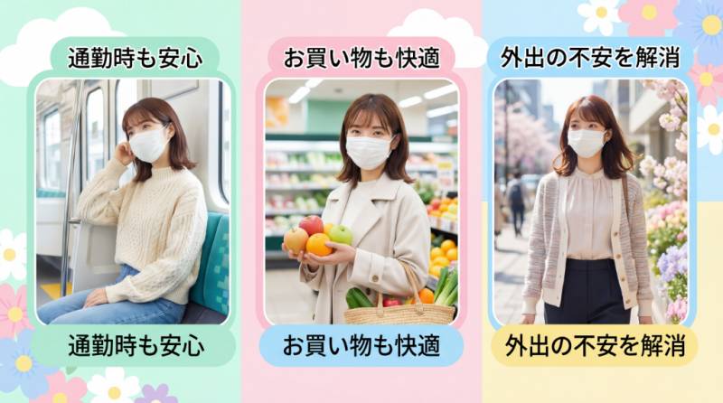 通勤・買い物・外出シーン